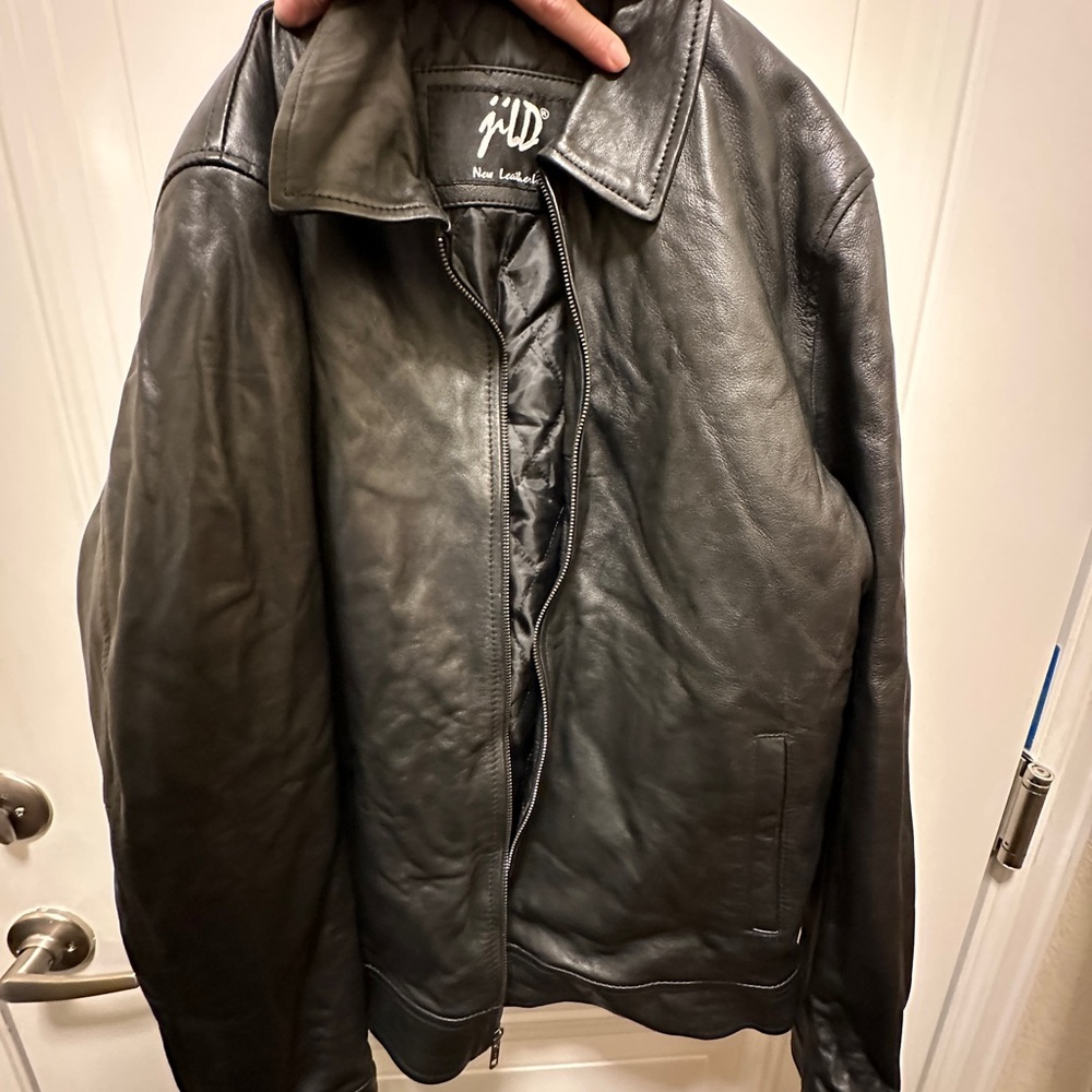Men's Black Leather Jacket